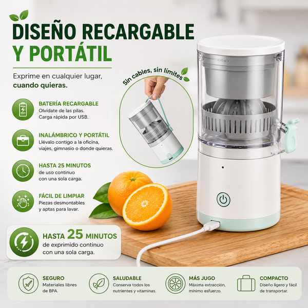 Saca Jugos Inalámbrico Mini Portátil