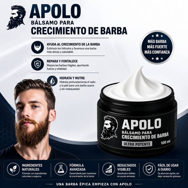 Apolo Bálsamo Estimulante de Barba