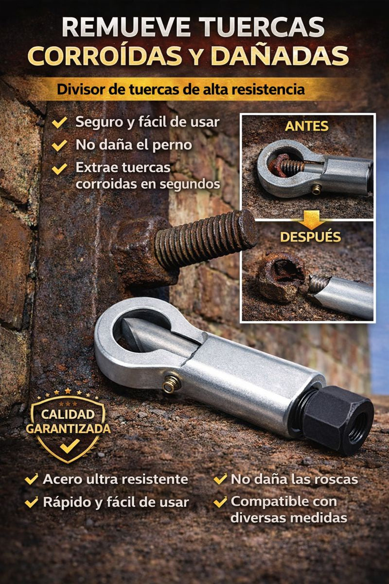 CUT-MAX®  Corta tuercas profesional.