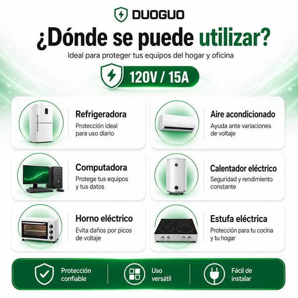 Protector Voltaje Compacto Confiable Hogar