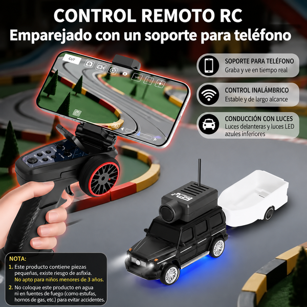 Mini Auto RC con Cámara HD