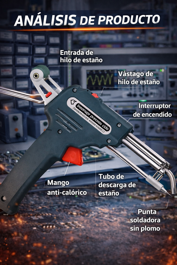 Pistola Soldadura Profesional Autoalimentada Plus