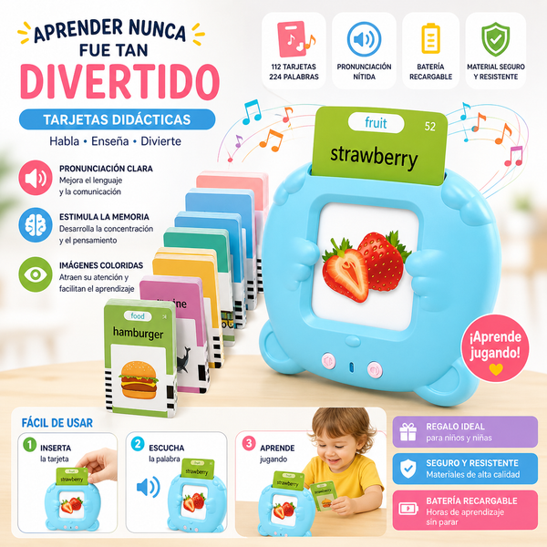 Lector de Cartas Bilingüe Fácil Infantil